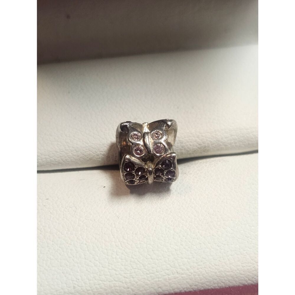 CHAMILIA STERLING SILVER PURPLE SWAROVSKI FLUTTER BEAD